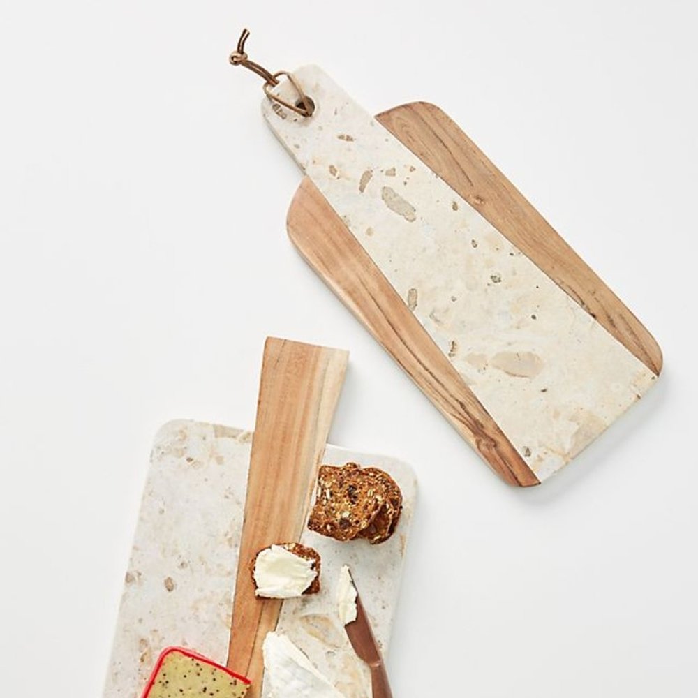 Acacia Wood & Marble Cheeseboard